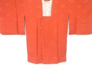 リサイクル　松皮菱に花菱模様織出し道行コート